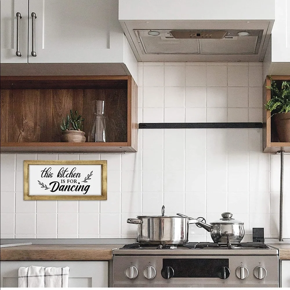 NEW! Pine Wood Coffee Bar Decor Farmhouse Wall Sign Four Interchangeable Sayings